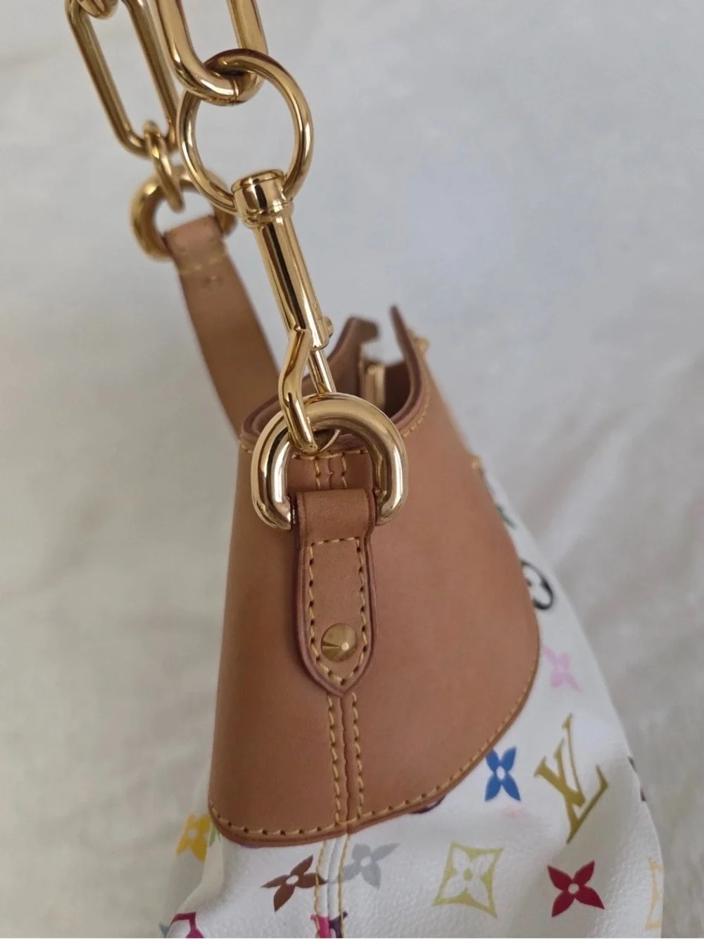 Louis Vuitton Judy MM White Multicolore Murakami Bag